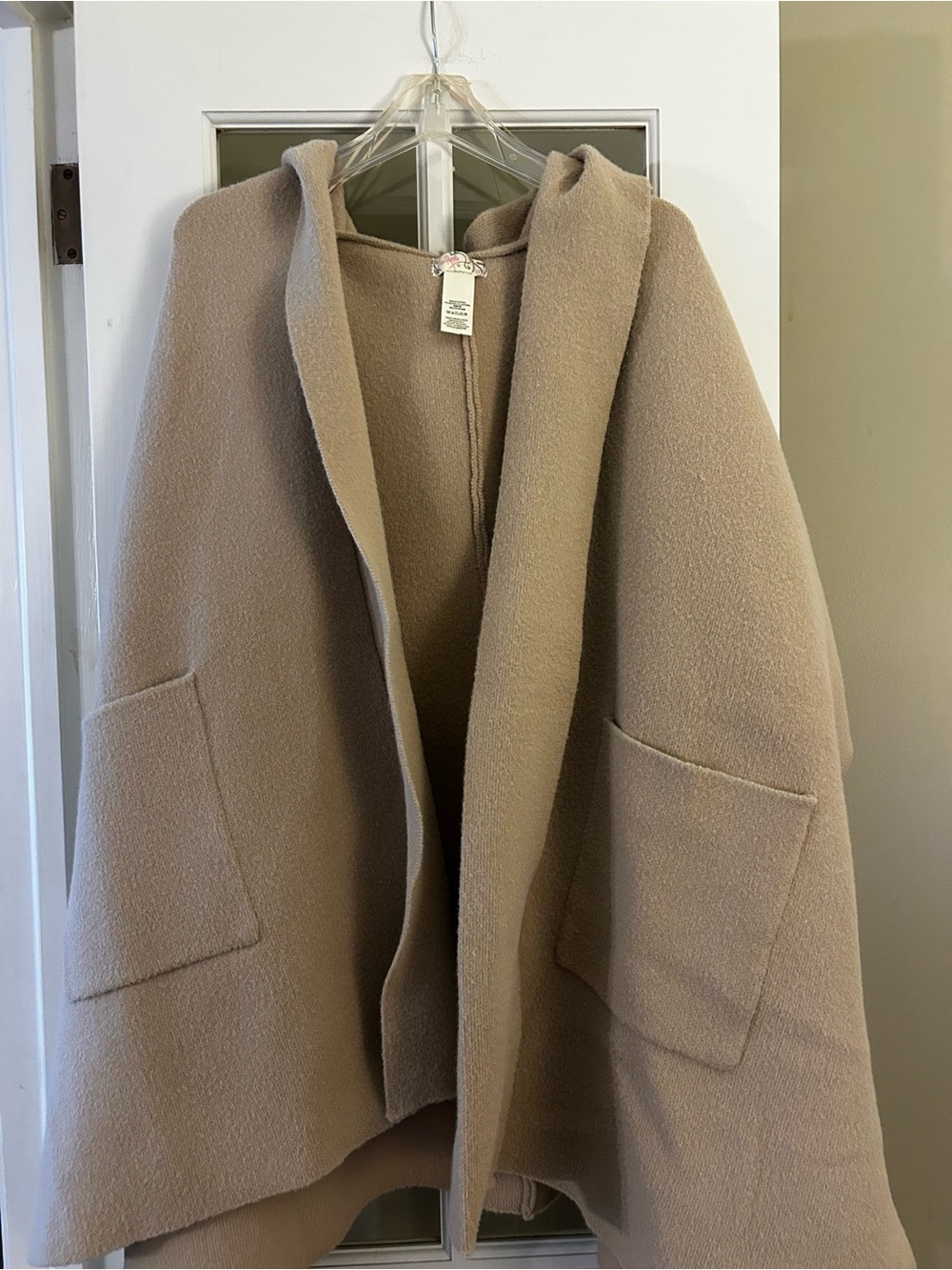 Free People poncho/duster OS worn 1x excellent condition
